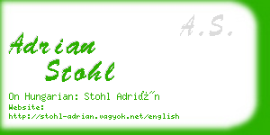 adrian stohl business card